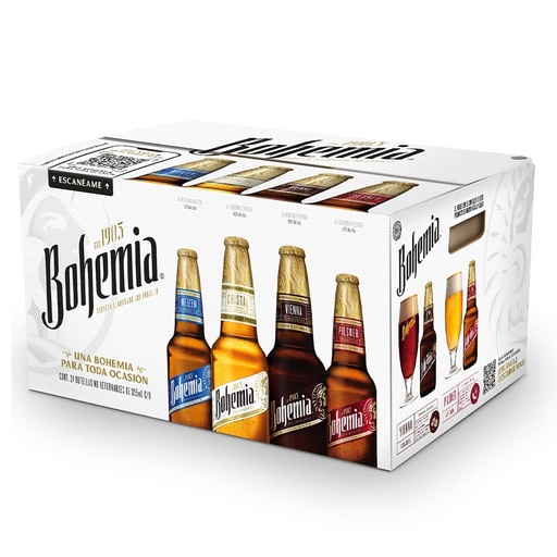 Cerveza Bohemia Mix (caja)